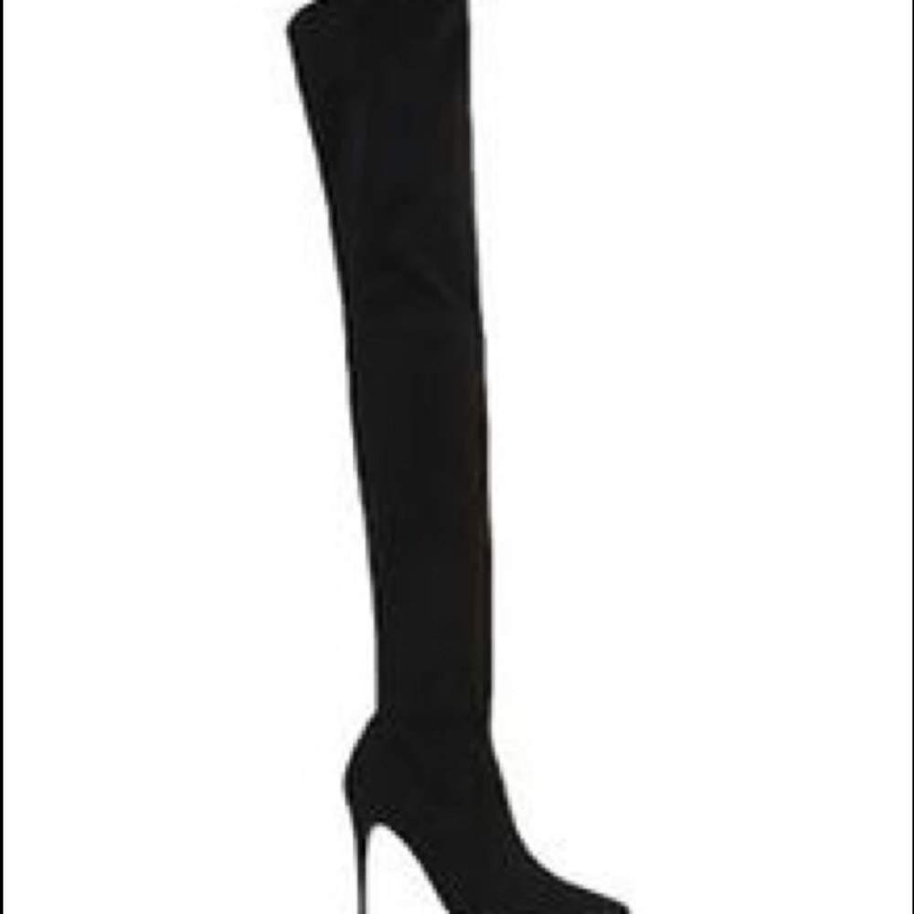 Steve Madden Dominique thigh high black boots